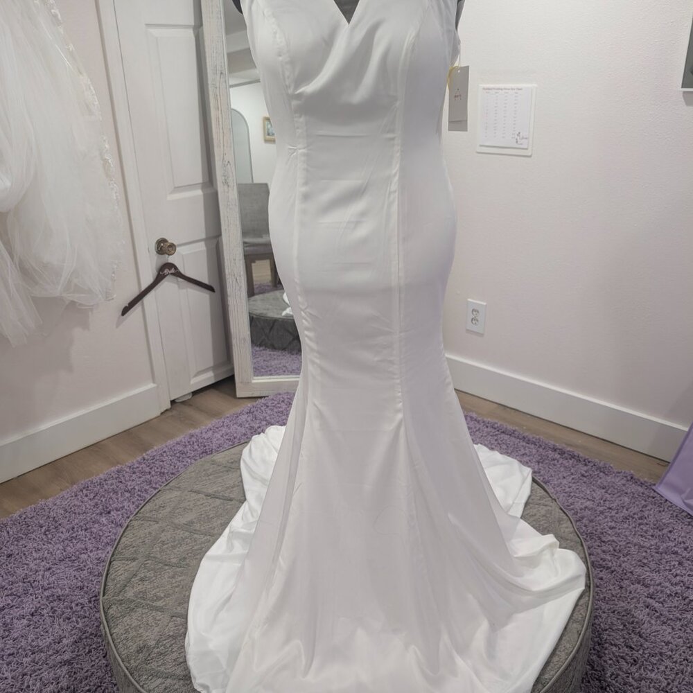 June Bridal Fit and Flare Wedding Dress Size 16